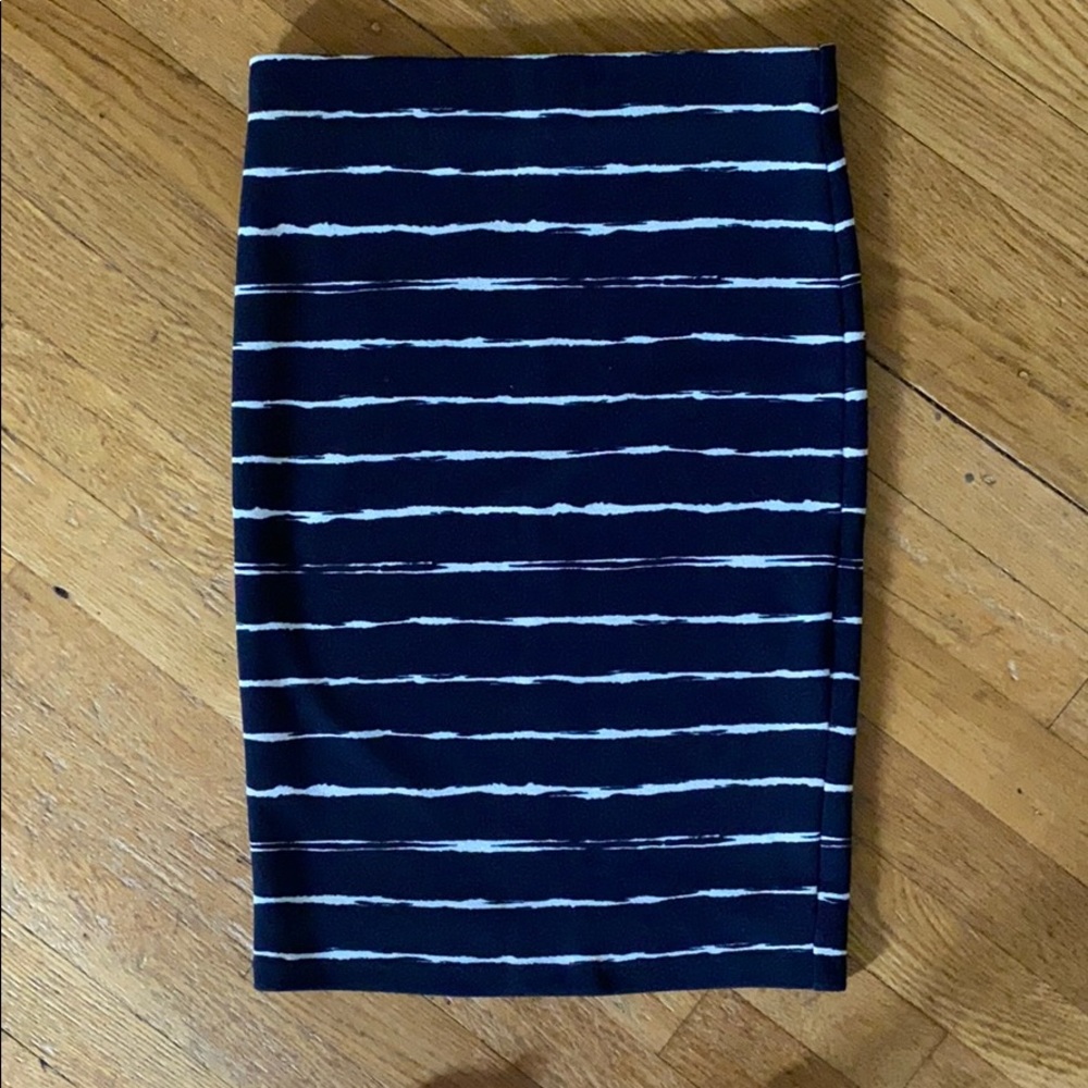 Striped Pencil Skirt